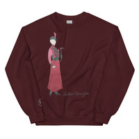 Cleo Harper Red Lady Unisex Sweatshirt with Embroidered logo at the wrist - Thumbnail 4