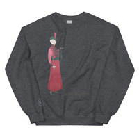 Cleo Harper Red Lady Unisex Sweatshirt with Embroidered logo at the wrist - Thumbnail 8
