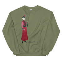 Cleo Harper Red Lady Unisex Sweatshirt with Embroidered logo at the wrist - Thumbnail 12