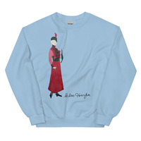 Cleo Harper Red Lady Unisex Sweatshirt with Embroidered logo at the wrist - Thumbnail 14