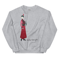 Cleo Harper Red Lady Unisex Sweatshirt with Embroidered logo at the wrist - Thumbnail 16