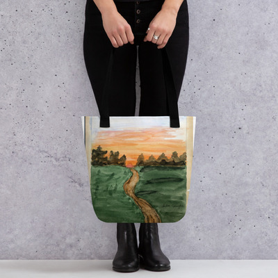 Cleo harper landscape tote bag