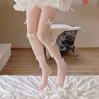 Pearl angelic bow tights - Thumbnail 4