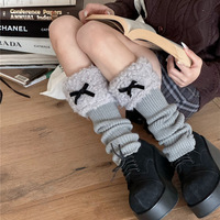 Soft girl fluffy leg warmers - Thumbnail 4
