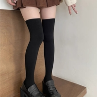 Twist knit academia winter stockings - Thumbnail 2