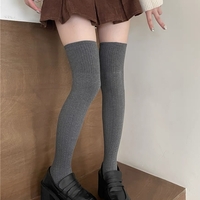 Twist knit academia winter stockings - Thumbnail 3
