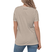 Cleo Harper White Flowers Women's Relaxed T-Shirt - Thumbnail 1