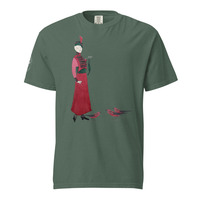 Cleo Harper Red Lady Unisex garment-dyed heavyweight t-shirt with printed sleeve - Thumbnail 3