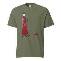 Cleo Harper Red Lady Unisex garment-dyed heavyweight t-shirt with printed sleeve - Thumbnail 6