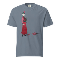 Cleo Harper Red Lady Unisex garment-dyed heavyweight t-shirt with printed sleeve - Thumbnail 9