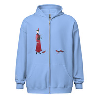 Cleo Harper Red Lady Unisex heavy blend zip hoodie with Embroidered wrist - Thumbnail 6