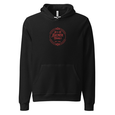 Cleo Harper Red Lady Embroidered front logo Unisex hoodie