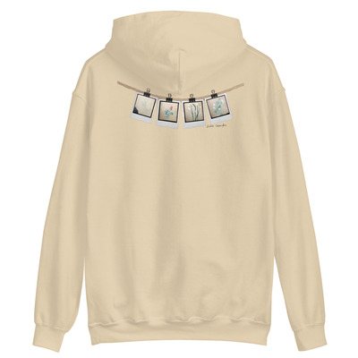 Cleo Harper Hanging Flowers Embroidered front logo Unisex Hoodie