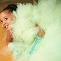 Mint Crystals Flower Girl Dresses Ball Gown Tulle Beaded Flower Vintage Little Girl Peageant Birthday Christening Dress Gowns - Thumbnail 1