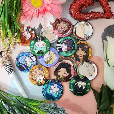 Twst chibi buttons