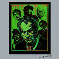"VINCENT"-- blacklight, glow in the dark, Creep-O-Graphic screenprint - Thumbnail 3