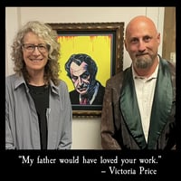 "VINCENT"-- blacklight, glow in the dark, Creep-O-Graphic screenprint - Thumbnail 4