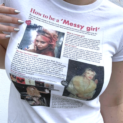 How to be a "messy girl" baby tee