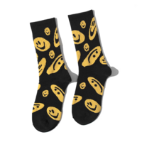 DRIPPING SMILEY FACE SOCKS - Thumbnail 1
