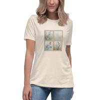 Cleo Eicher Florals Women's Relaxed T-Shirt - Thumbnail 10