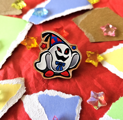 Doopliss Paper Mario Wood Pin