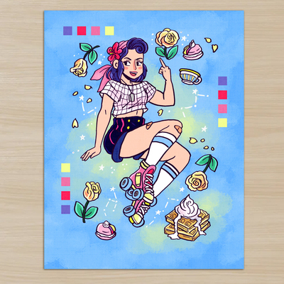 Celeste tove (oc) print 8.5" x 11"