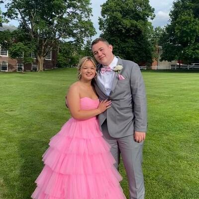 A line sweetheart pink formal prom dresses - Thumbnail 2