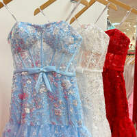   Strapless Red Sequins Tiered Short Homecoming Dress Dress,SF0542 - Thumbnail 5