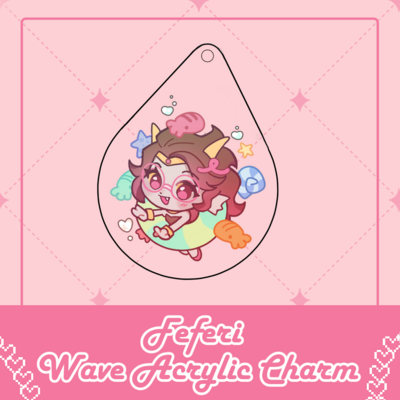 (NEW!) Feferi Wave Acrylic Charm