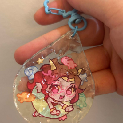 (new!) feferi wave acrylic charm
