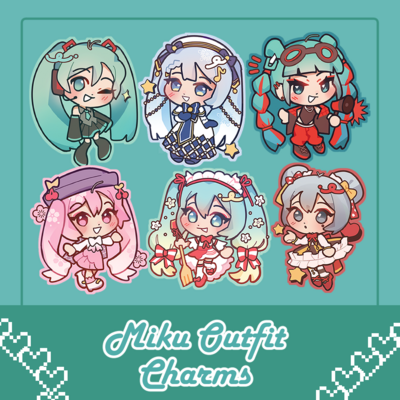 (NEW!) Miku Outfit Charms