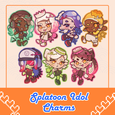 (NEW!) Splatoon Charms