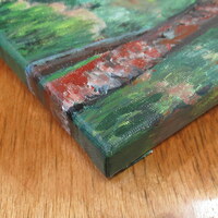 "Blueberries" Acrylic painting on 11 x 14 inch stretched canvas, Original artwork by N.E.Thompson - Thumbnail 6