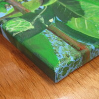 "Blueberries" Acrylic painting on 11 x 14 inch stretched canvas, Original artwork by N.E.Thompson - Thumbnail 7