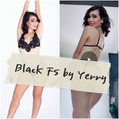 Black cat fs lingerie digital set 