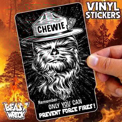 Space bear vinyl sticker