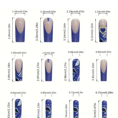 24 piece long  presson nails