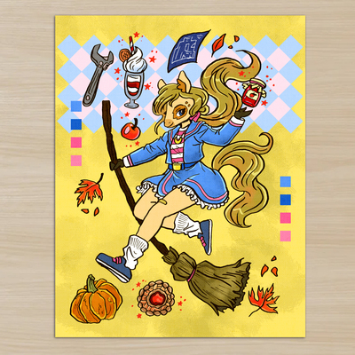 Pony tally (oc) print 8.5" x 11" 