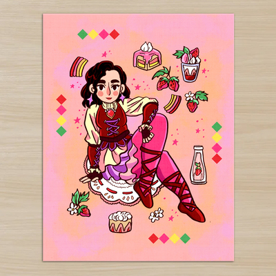 Claudette (oc) print 8.5" x 11"