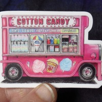 Cotton Candy Truck Sticker - Thumbnail 2