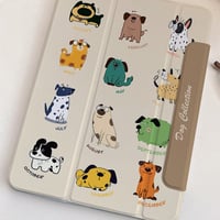 Dog Collection Pattern Cover For iPad Air Pro New iPad IPCC04 - Thumbnail 2