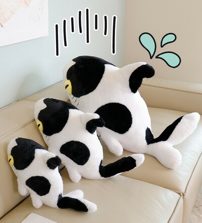Funny Cow Shark Plush Toy