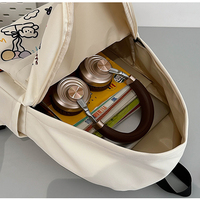 Cute Cartoon Cat Graffiti Print Bakcpack - Thumbnail 7