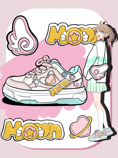 Angel Moon Skater Sneakers