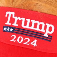 Trump 2024 Cappello con capelli, Donald Trump Make America Great Again parrucca cappello ricamato ultra regolabile MAGA Baseball Cap - Thumbnail 6