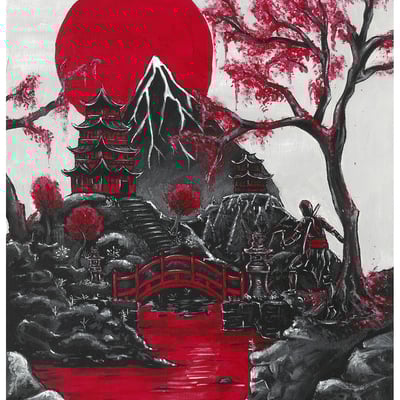 Assassin's creed shadows naoe signed art print  - Thumbnail 1