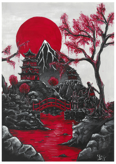 Assassin's Creed Shadows Naoe signed art print 