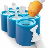 Pop Popsicle Makers Reusable Ice Cream Mold Durable DIY Cartoon Fish Shaped Popsicle Tray Holders for Kitchen Supplies - Thumbnail 1
