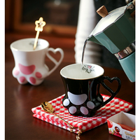Love Heart Cat Paw Print Mug  - Thumbnail 2