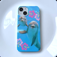 *Free Shipping*HAPPY DOLPHINE PHONE CASE - Thumbnail 1
